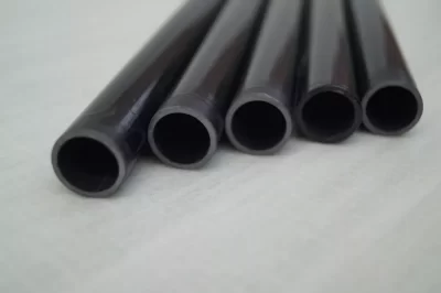 Tubo de Fibra de Vidrio Negro 28x26mm c/ 750mm