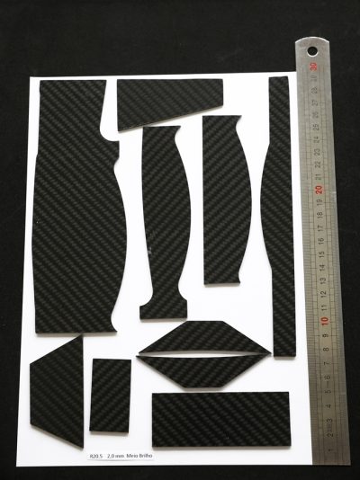 R20.5 - Retalhos Fibra de Carbono Std A4 - 2,0 mm