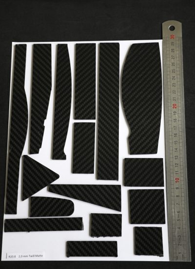 R20.8 - Retalhos Fibra de Carbono Std A4 - 2,0 mm